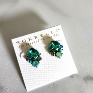 Sorrelli Sitting Pretty Stud Earrings Green